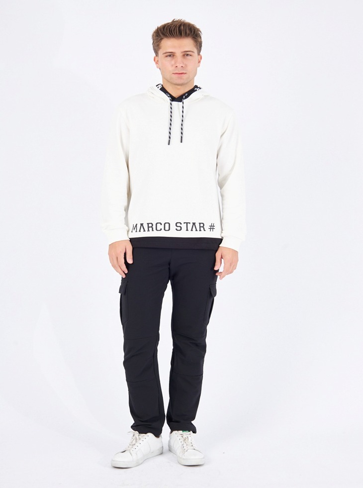 Marco Star White Hoodie
