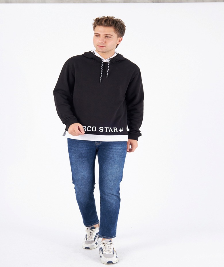 Marco Star Black Hoodie