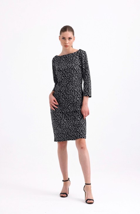 Midi Dress Leopard Print