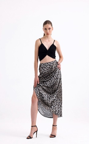 Leopard Maxi  Skirt